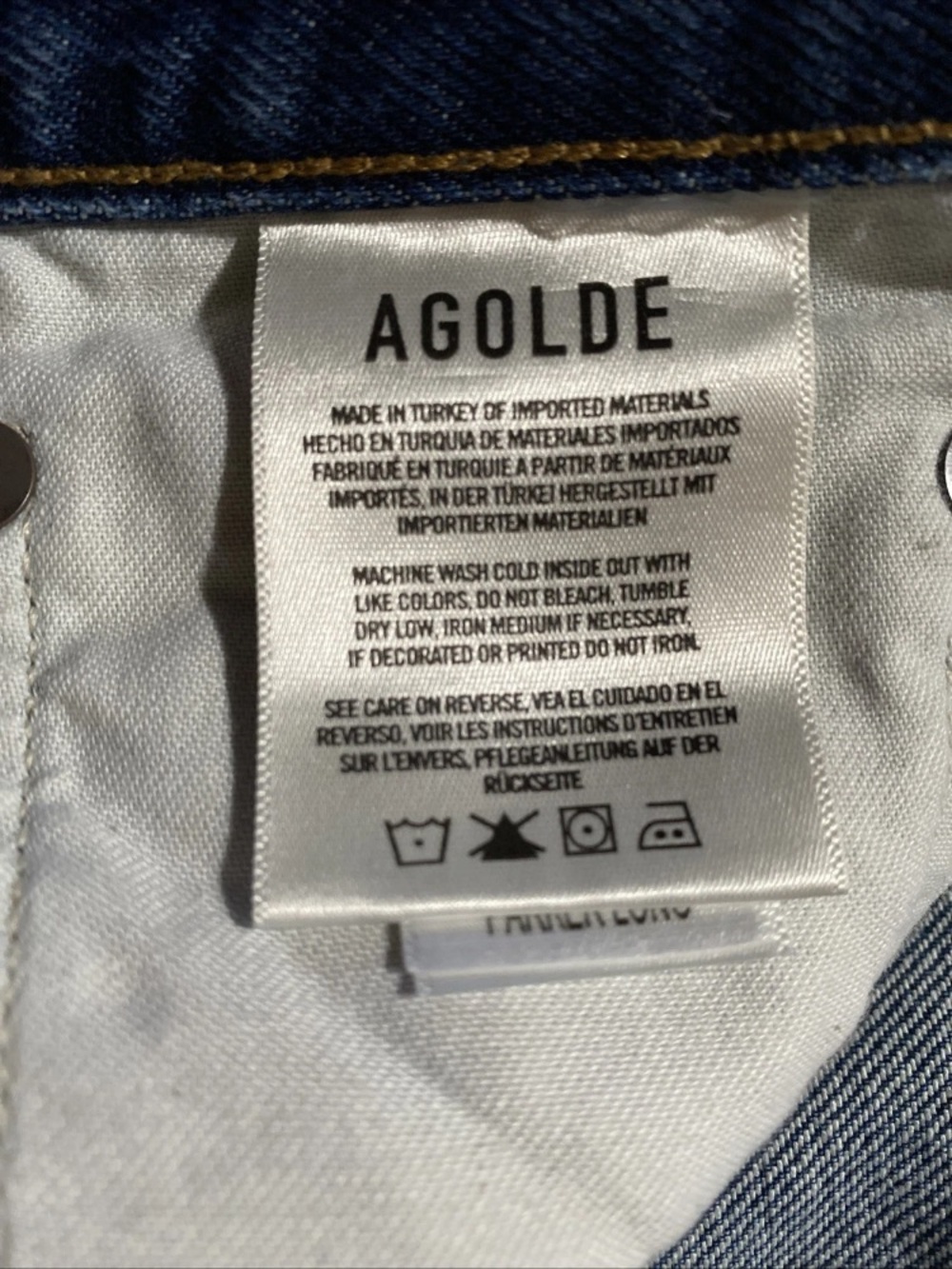 NWT! AGOLDE Parker Long Denim Jean Shorts Sz 27 Enamour Wash 4” Inseam Loose Fit - Picture 13 of 15